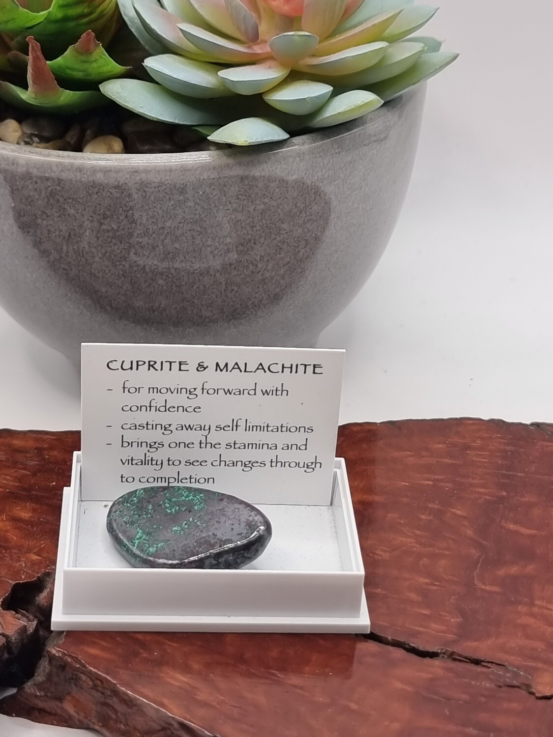 Cuprite with Malachite Specimen