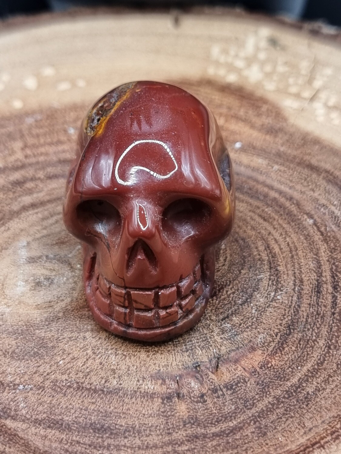 Mookite Jasper Carved Skull