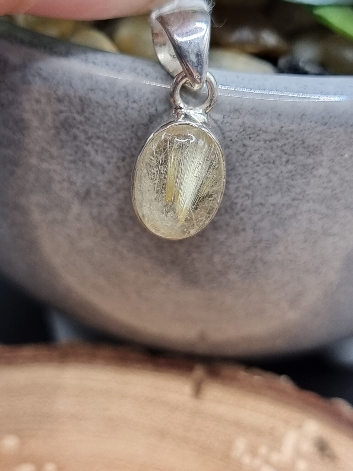 Rutilated Quartz Pendant