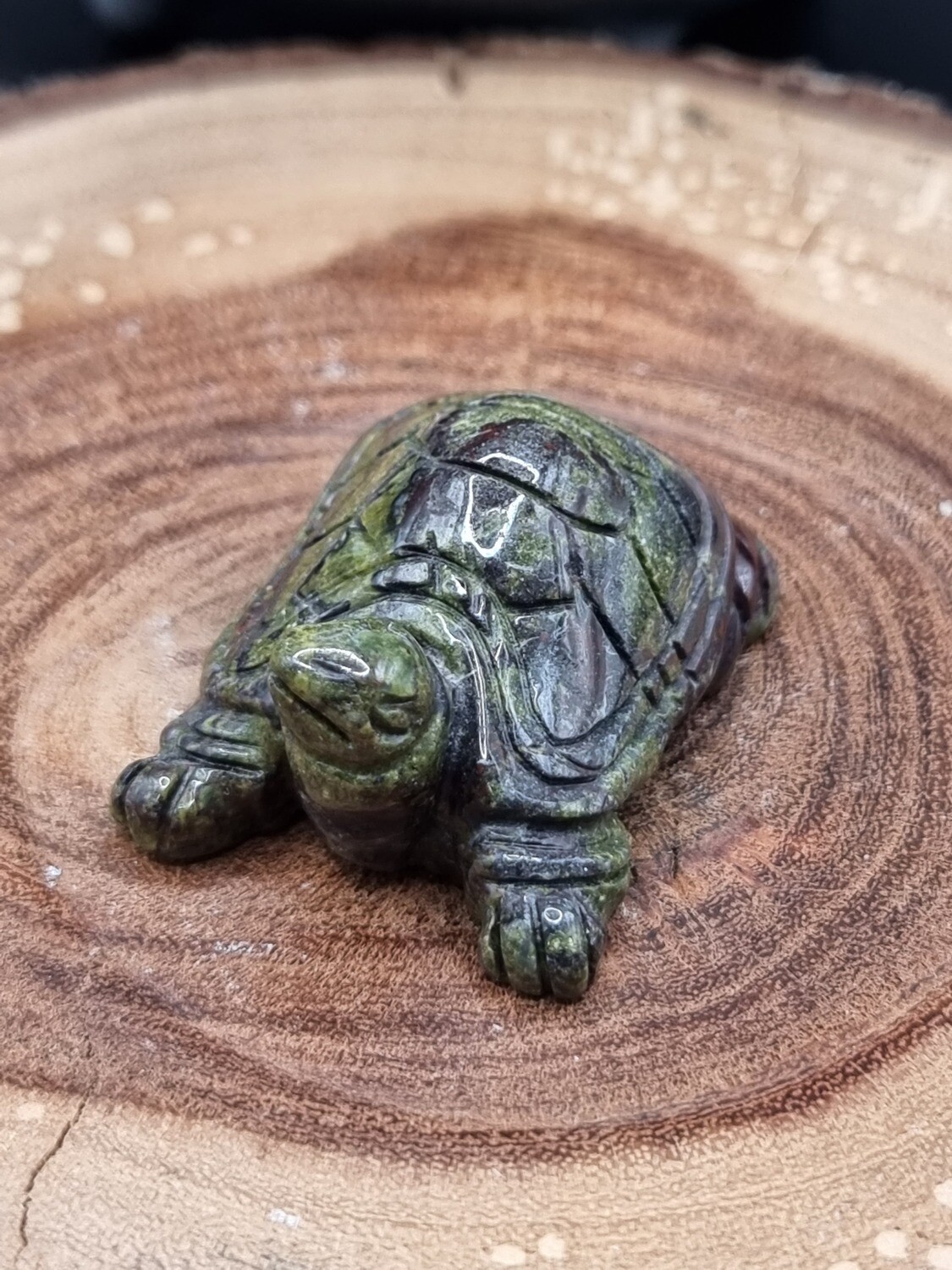 Dragons Blood Jasper Carved Turtle