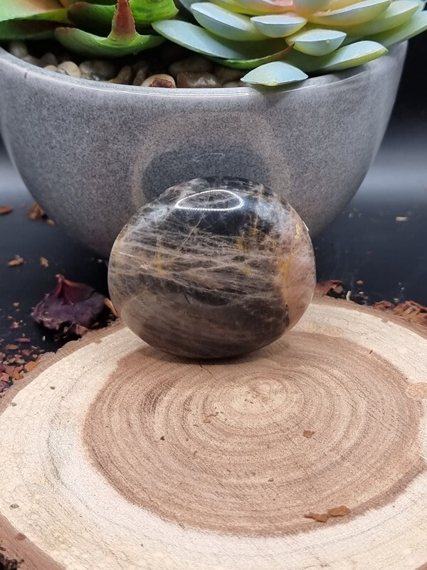 Black Moonstone Palmstone