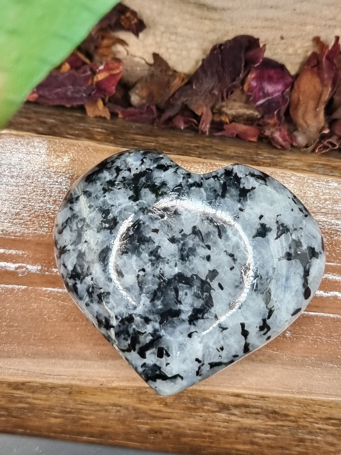 Rainbow Moonstone Heart