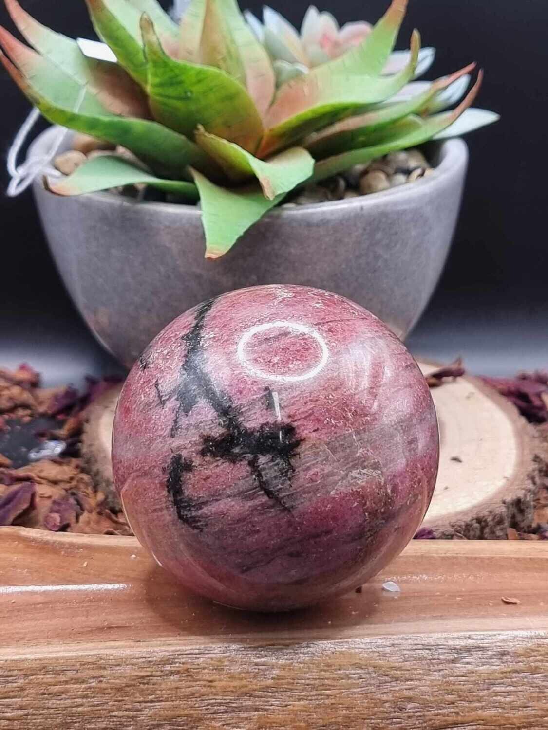Rhodonite Sphere