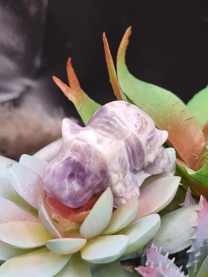 Chevron Amethyst Elephant