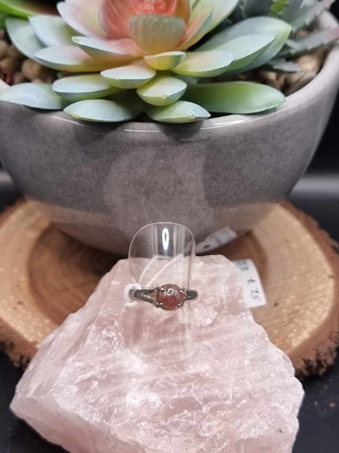 Pink Tourmaline Ring - size 8