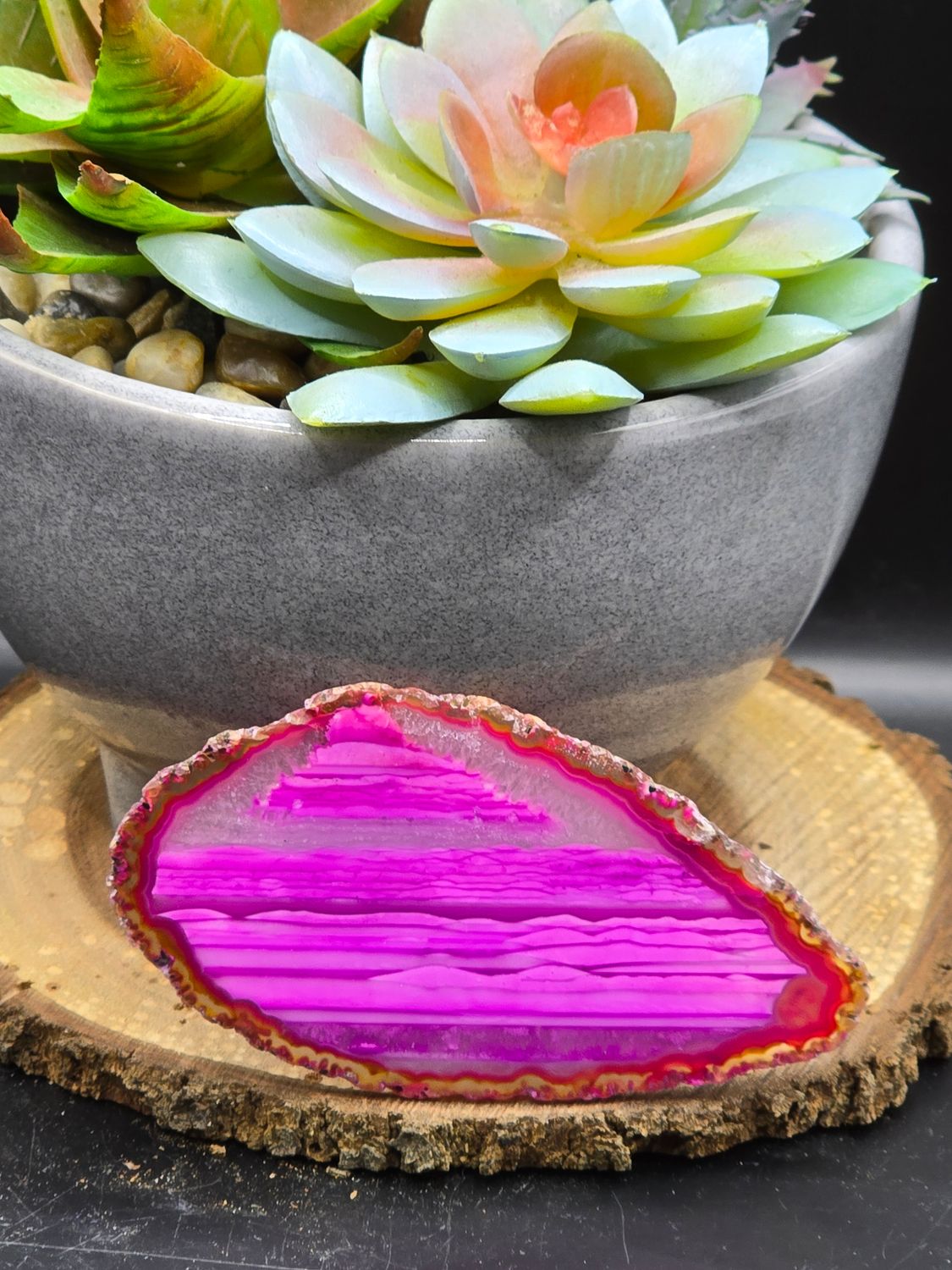 Dyed Agate Slice