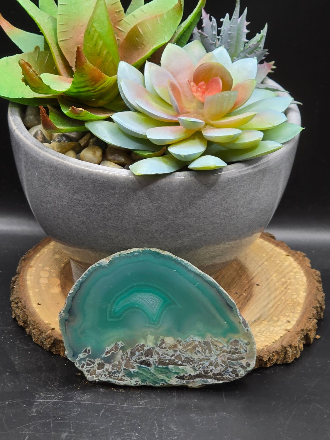 Dyed Agate Slice
