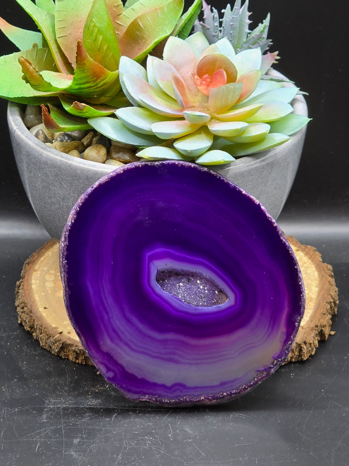 Dyed Agate Slice