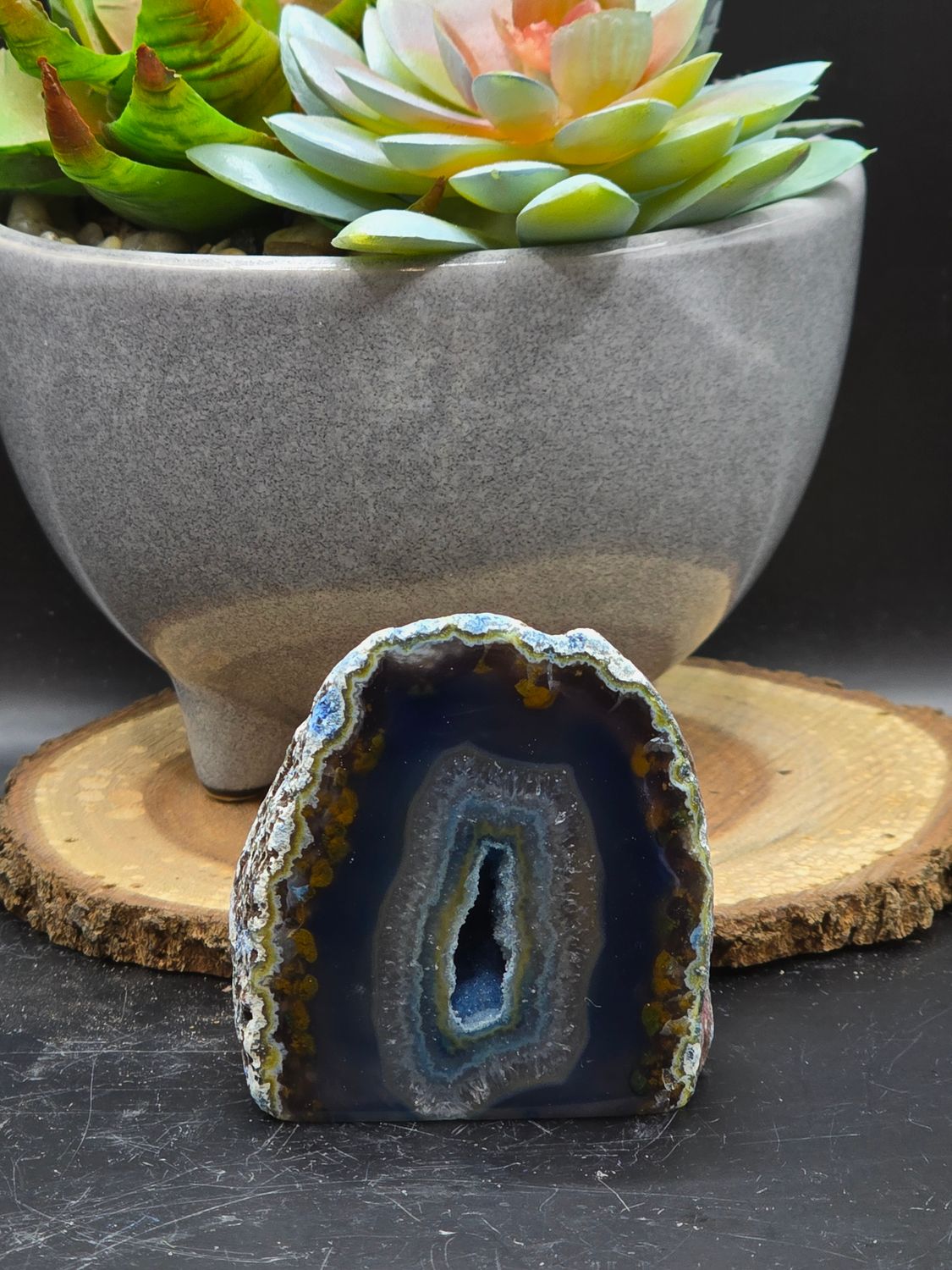 Dyed Agate Geode - Cut Base