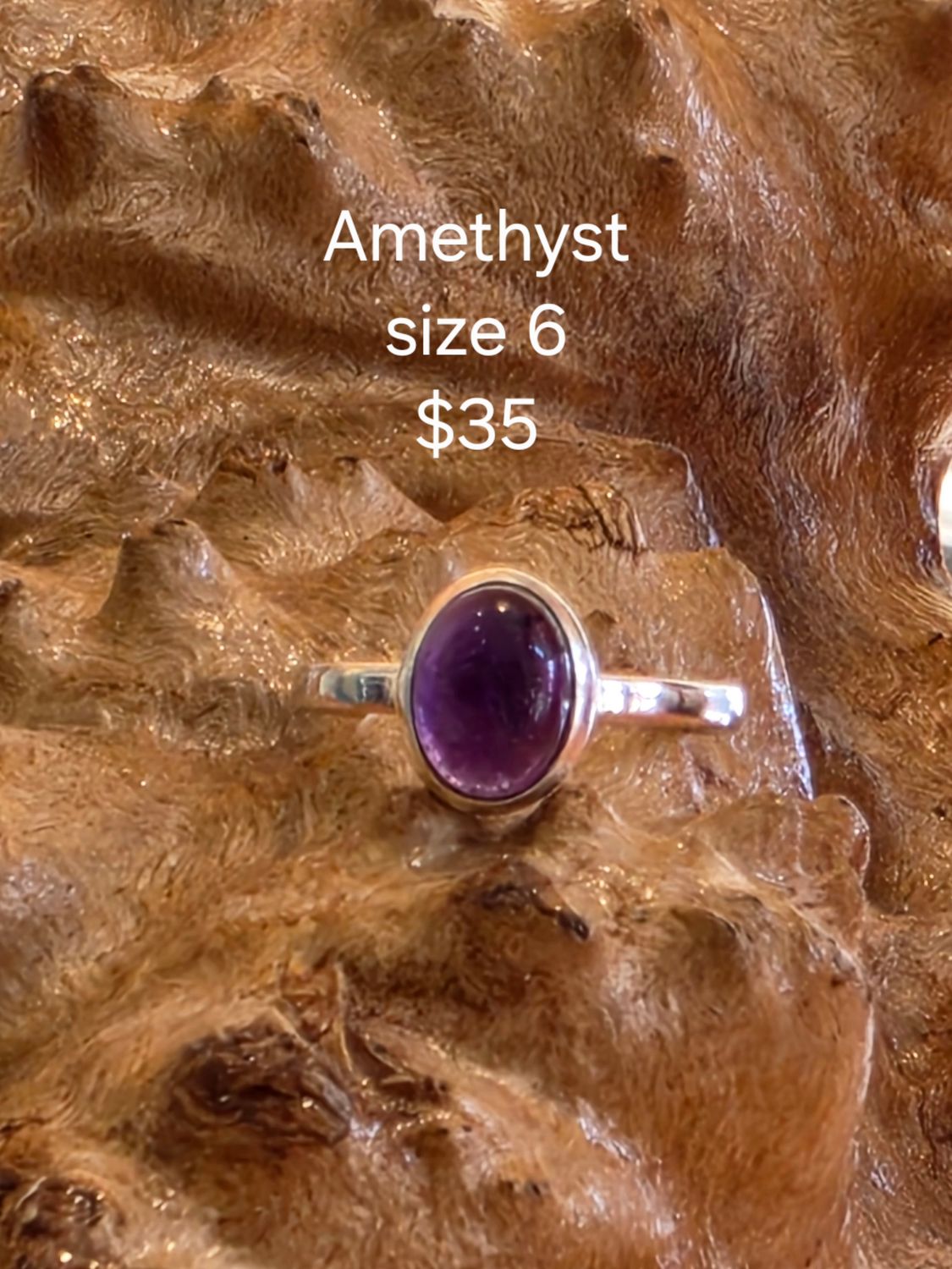 Amethyst Ring Size 6 Amethyst Ring Size 6