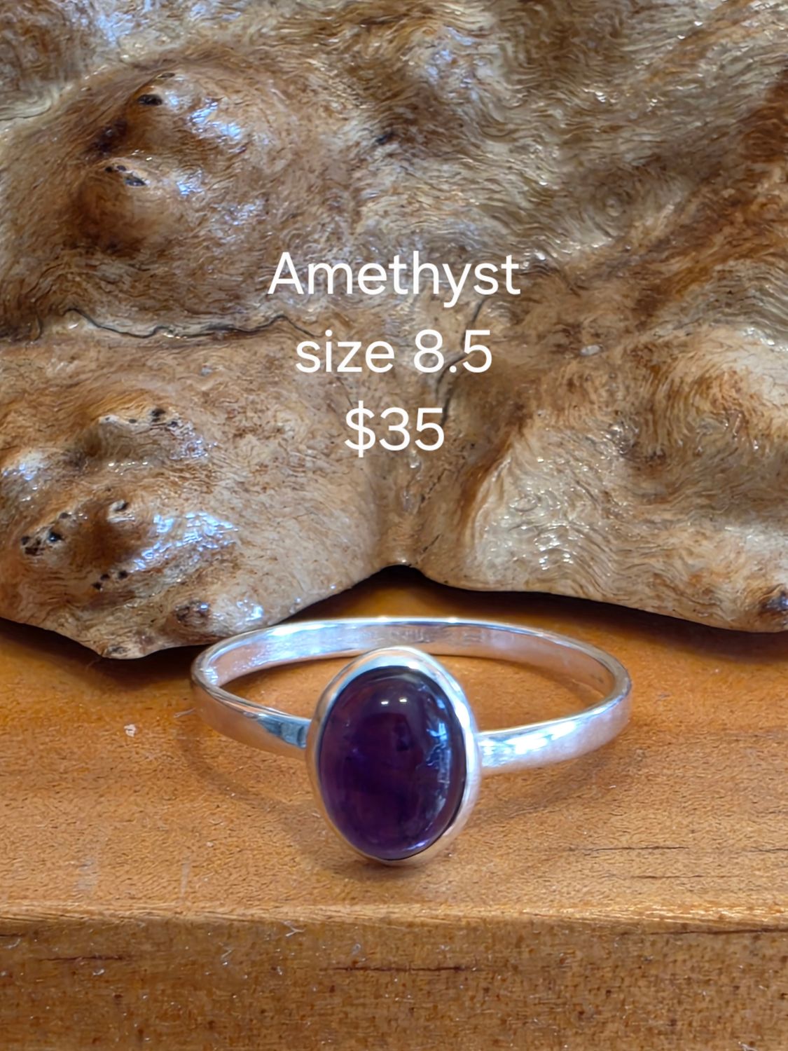 Amethyst Ring Size 8.5 Amethyst Ring Size 8.5