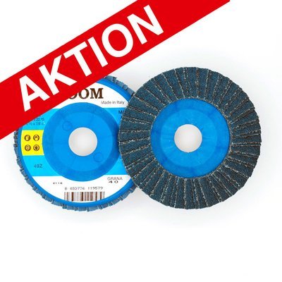 ø 115 x 22 mm gerade/ plate, Flap-Disc Nylon-Back, Z49 ø 115 x 22 mm gerade/ plate, Flap-Disc Nylon-Back, Z49