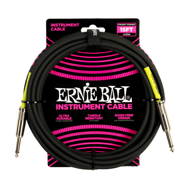 Classic Instrument Cable Straight/Straight 15ft - Black