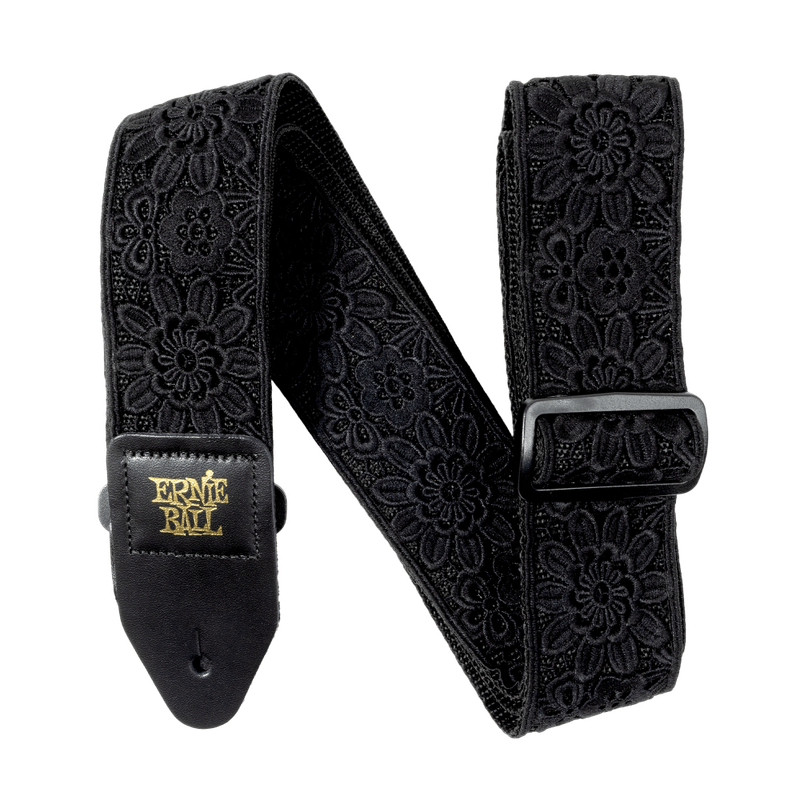 Classic Jacquard Guitar Strap/Bass Strap - Daisy After Dark