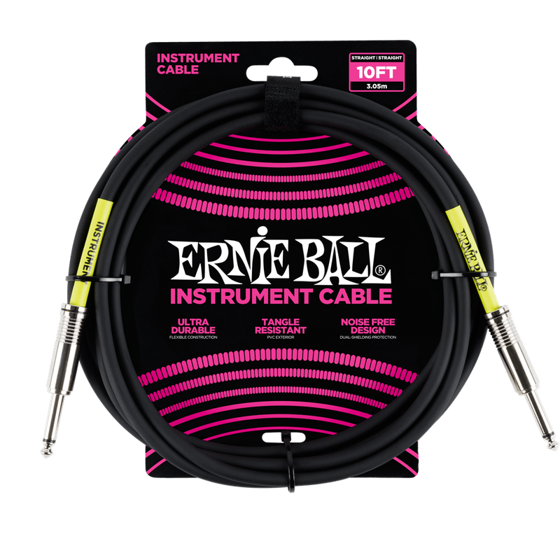 Classic Instrument Cable Straight/Straight 10ft - Black