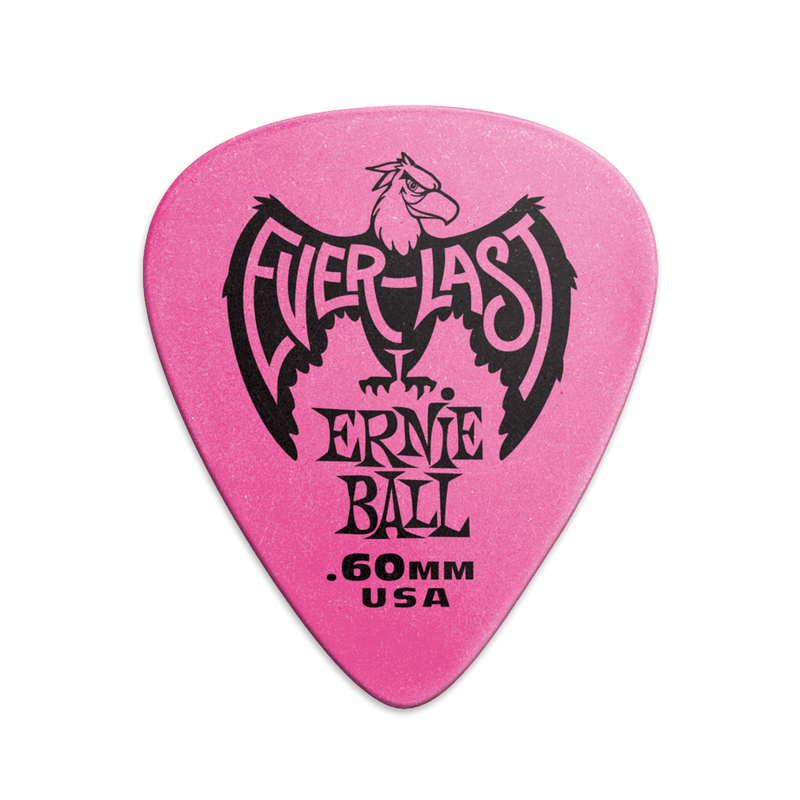 Everlast Picks - 0.60mm Pink - 12 Pack