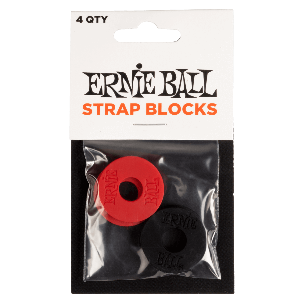Strap Blocks - Red and Black - 4 Pack