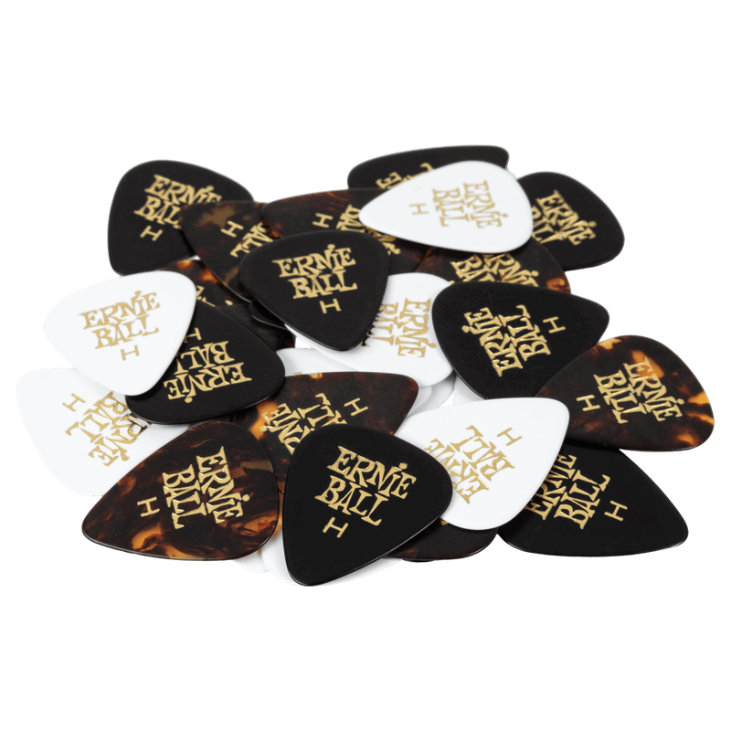 Cellulose Guitar Picks - Heavy Assorted Colors - 12 Pack