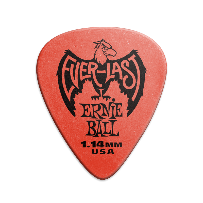 Everlast Picks - 1.14mm Red - 12 Pack