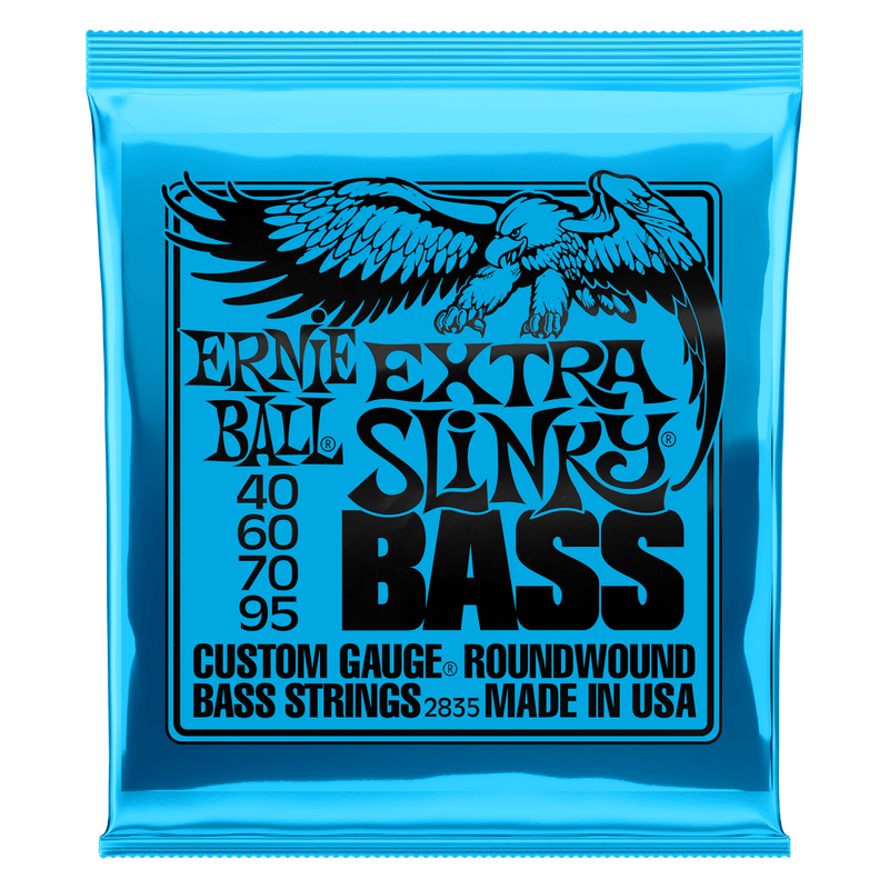 Extra Slinky Nickel Wound Electric Bass Strings 40-95 Gauge