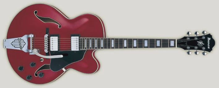 (Used) Ibanez AFS-75T Artcore, Colour: Transparent Red