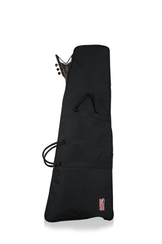 Gator Cases Unique Shaped Guitar Gig Bag with fixed backpack straps