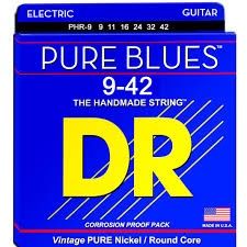 DR Pure Blues™ Pure Nickel 6-String Electric Guitar Set, Light (9-42)