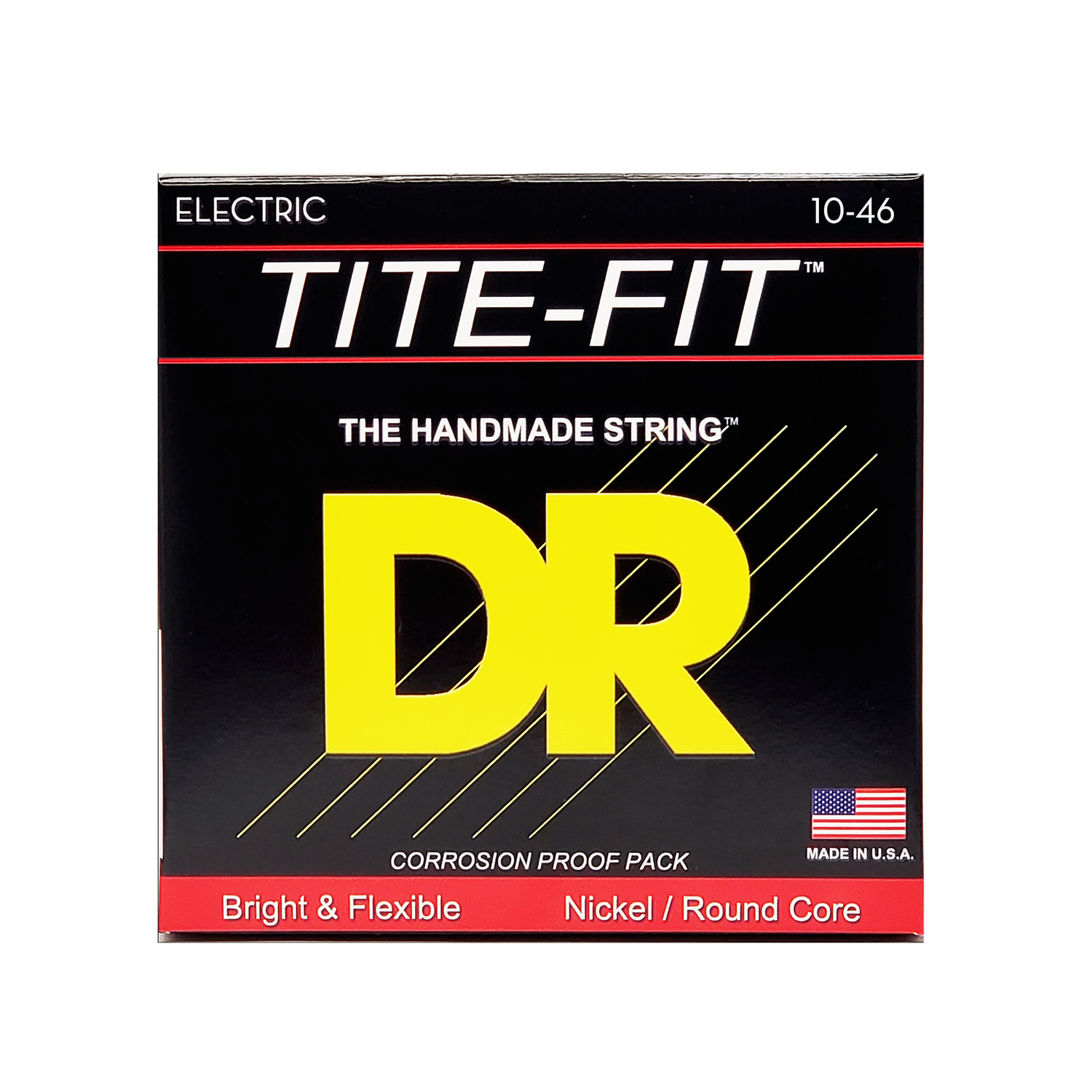 DR TITE-FIT Nickel Plated Steel Electric Guitar String Set - 10-46 Medium