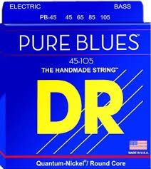 DR Pure Blues Quantum-Nickel Electric Bass Strings Long Scale Set - 4-String 45-105