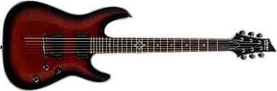 (Used) Schecter Hellraiser Deluxe, Colour: Crimson Red Burst