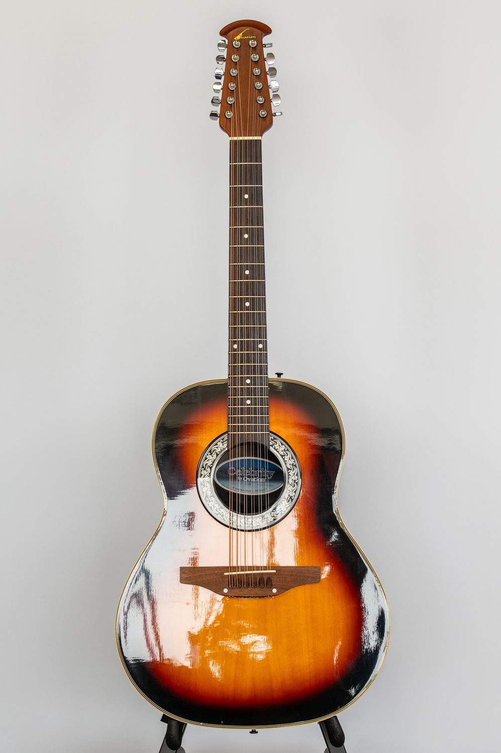(Used) Ovation CC65 Celebrity 12-String Acoustic Guitar, Colour: Sunburst (No Electronics)
