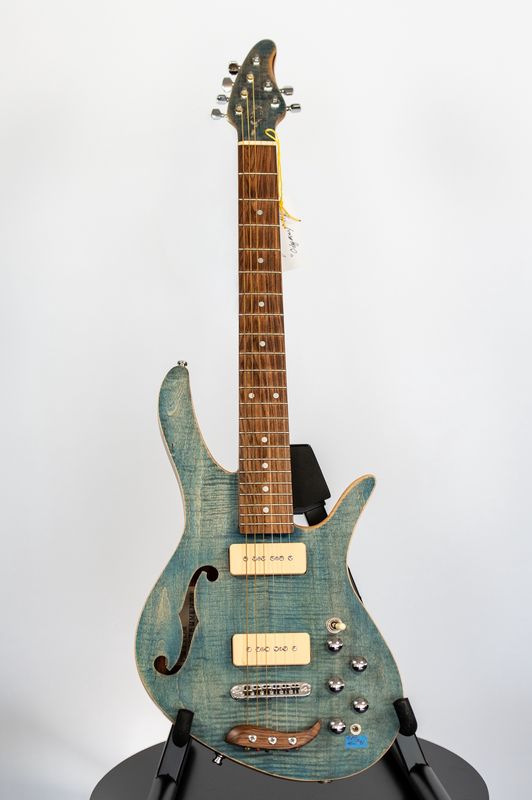B. D. Jenkins "Jezebel" Odyssey Semi-Hollow Electric/Acoustic Guitar