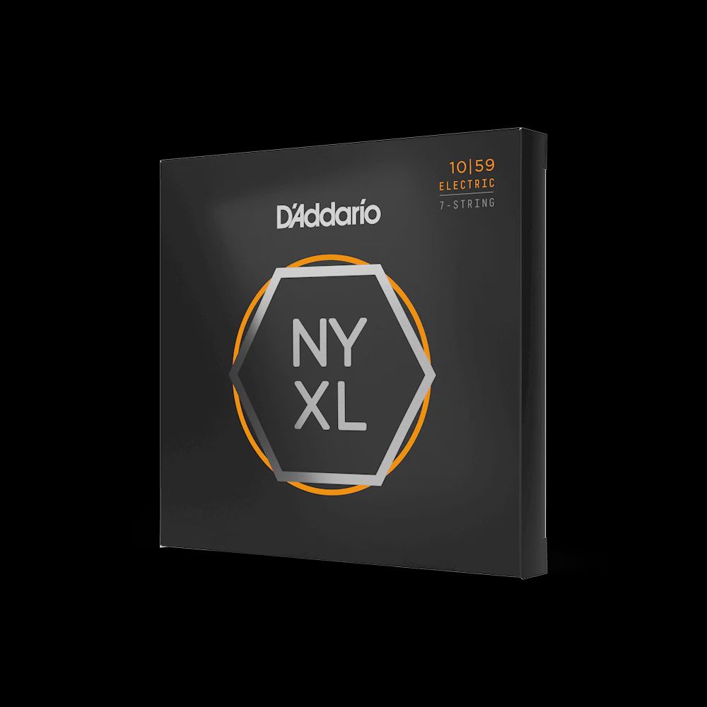 D'Addario NYXL 10-59 Super Light Electric Guitar Strings, 7-String