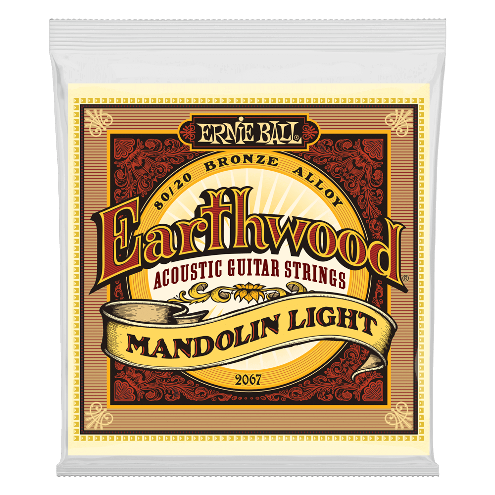 Ernie Ball Light Earthwood 80/20 Bronze Loop End Mandolin Strings 9-34 Gauge