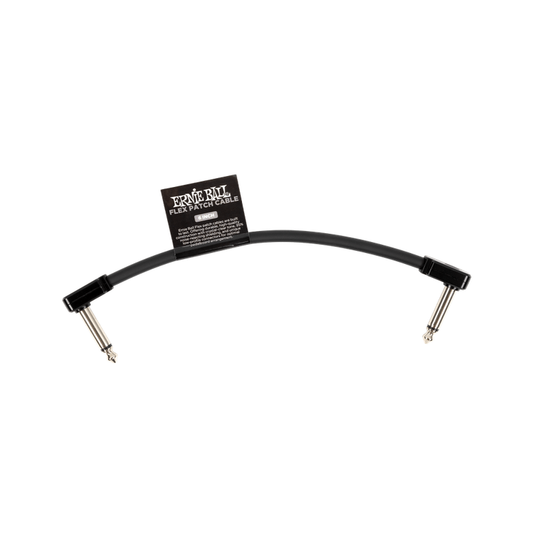 Ernie Ball Flex Patch Cable 6in - Black - Single