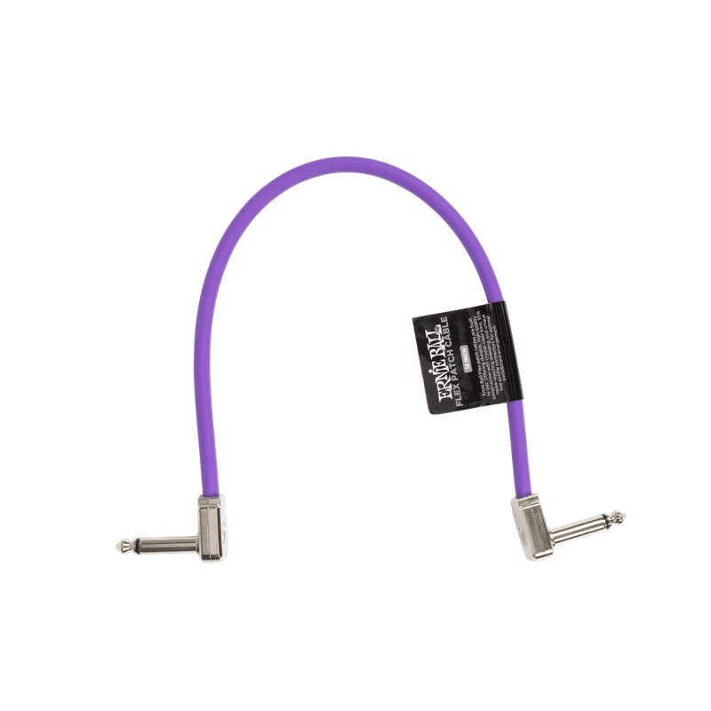 Ernie Ball Flex Patch Cable 12in - Purple - Single
