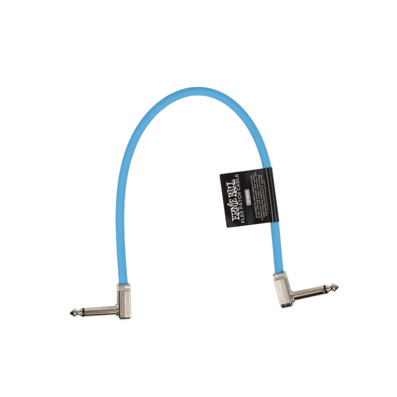 Ernie Ball Flex Patch Cable 12in - Blue - Single
