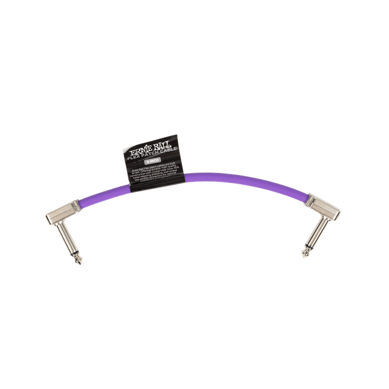 Ernie Ball Flex Patch Cable 6in - Purple - Single