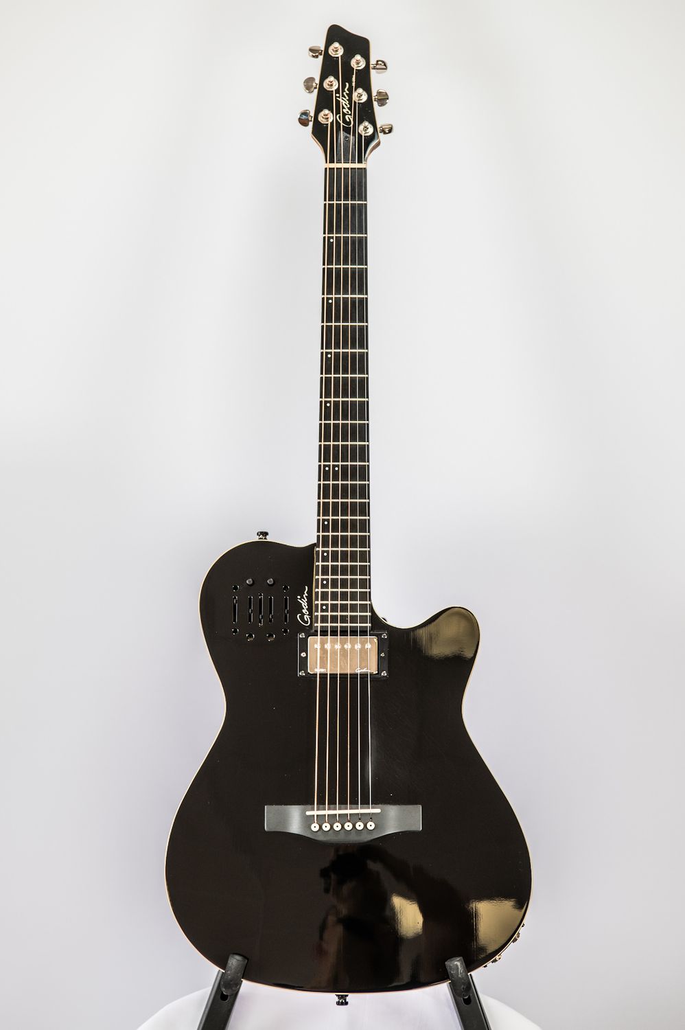 (Used) Godin A6 Ultra Electric Acoustic Hybrid Guitar, Colour: Gloss Black