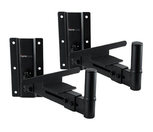 Gator Frameworks Adjustable Wall Mountable Speaker Stands (pair)