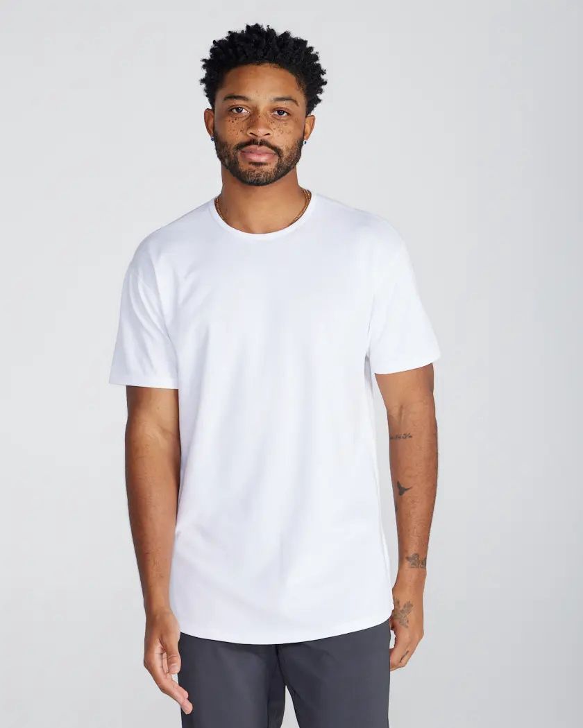 White Bayside Drop-Cut