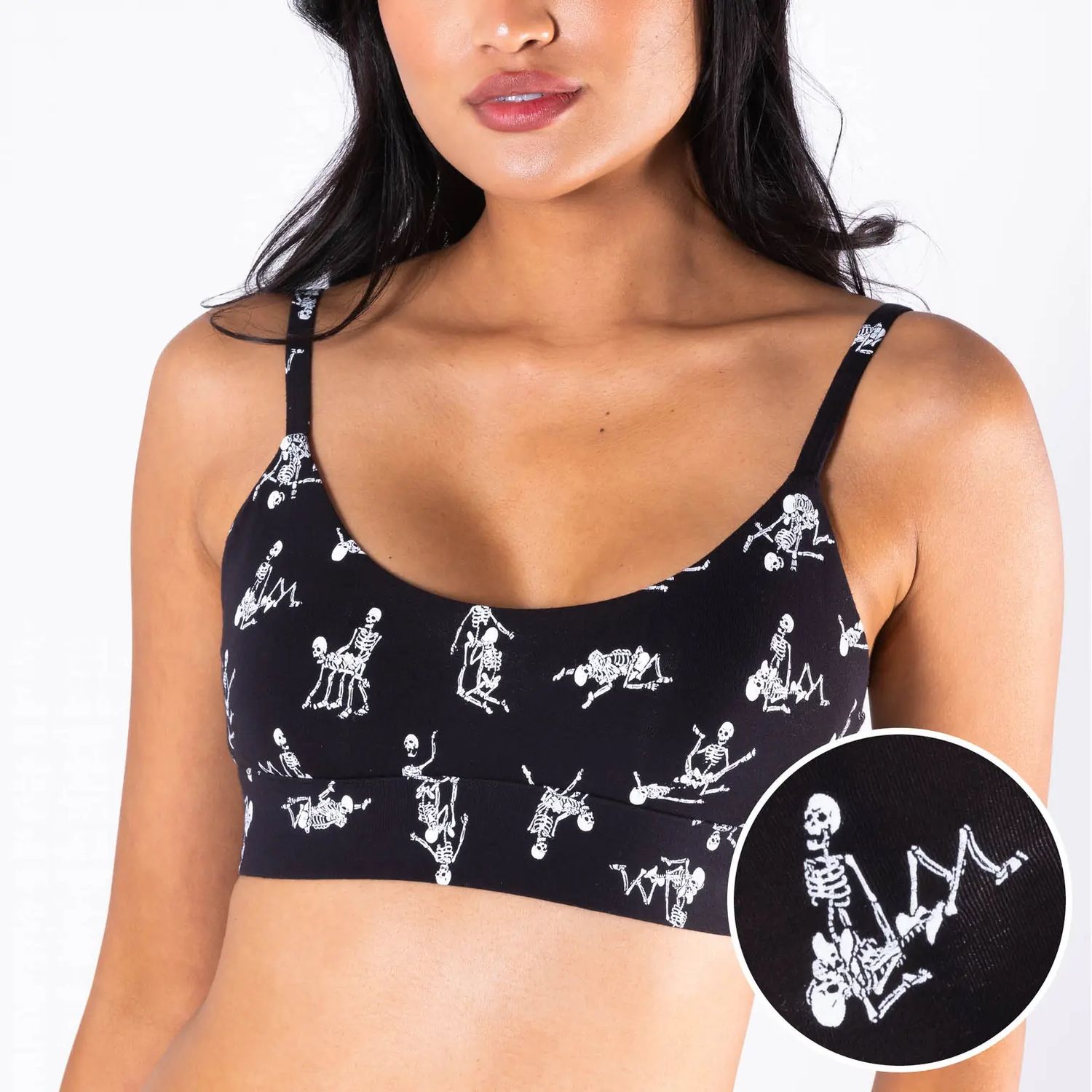 Bare Back Bones Boob Hammock Scoop Bralette