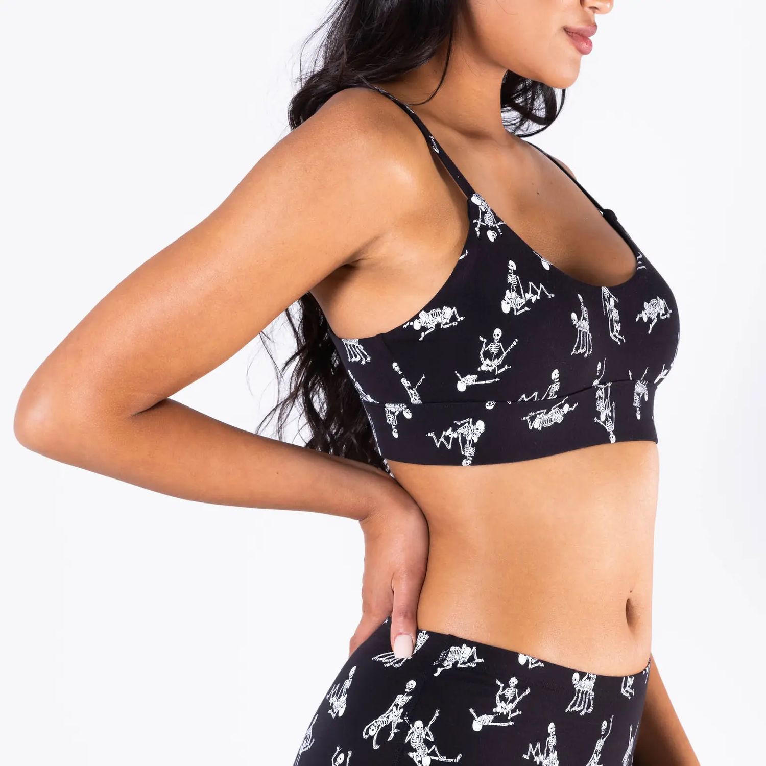 Bare Back Bones Boob Hammock Scoop Bralette