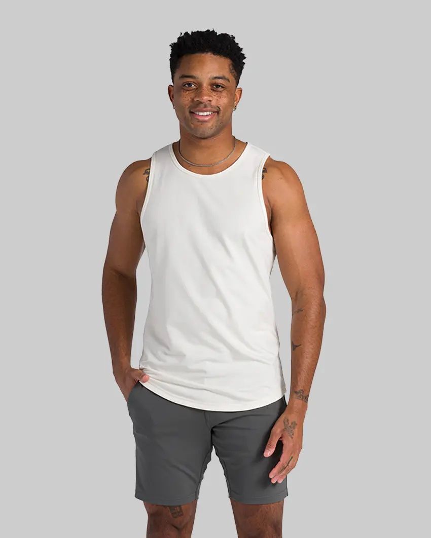 Bone Signature Drop-Cut Tank