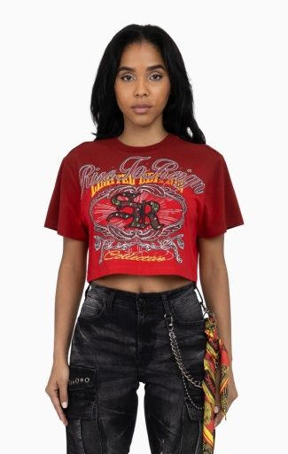 PUFF PRINT EMBELLISHED TEE, Clothing Size: XS, Colour: TRUER