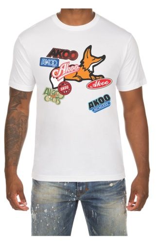 crew ss tee akoo mens, Colour: white, Size: M