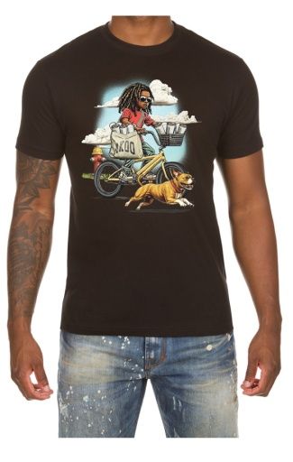paperboy ss tee, Colour: black, Size: M