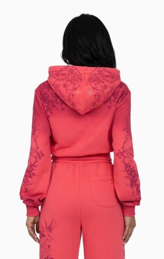 OVERSPRAYED STUDDED HOODIE