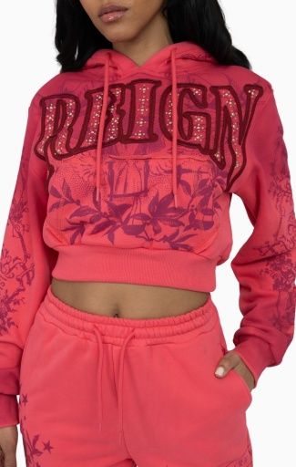OVERSPRAYED STUDDED HOODIE