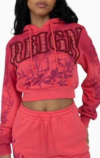 OVERSPRAYED STUDDED HOODIE